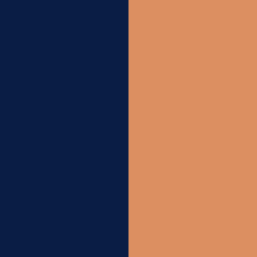 Navy/Peach